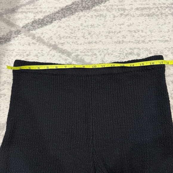 Free People Beach Black Ribbed Stretch High Rise Shorts - Picture 5 of 7